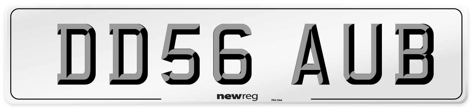 DD56 AUB Number Plate from New Reg